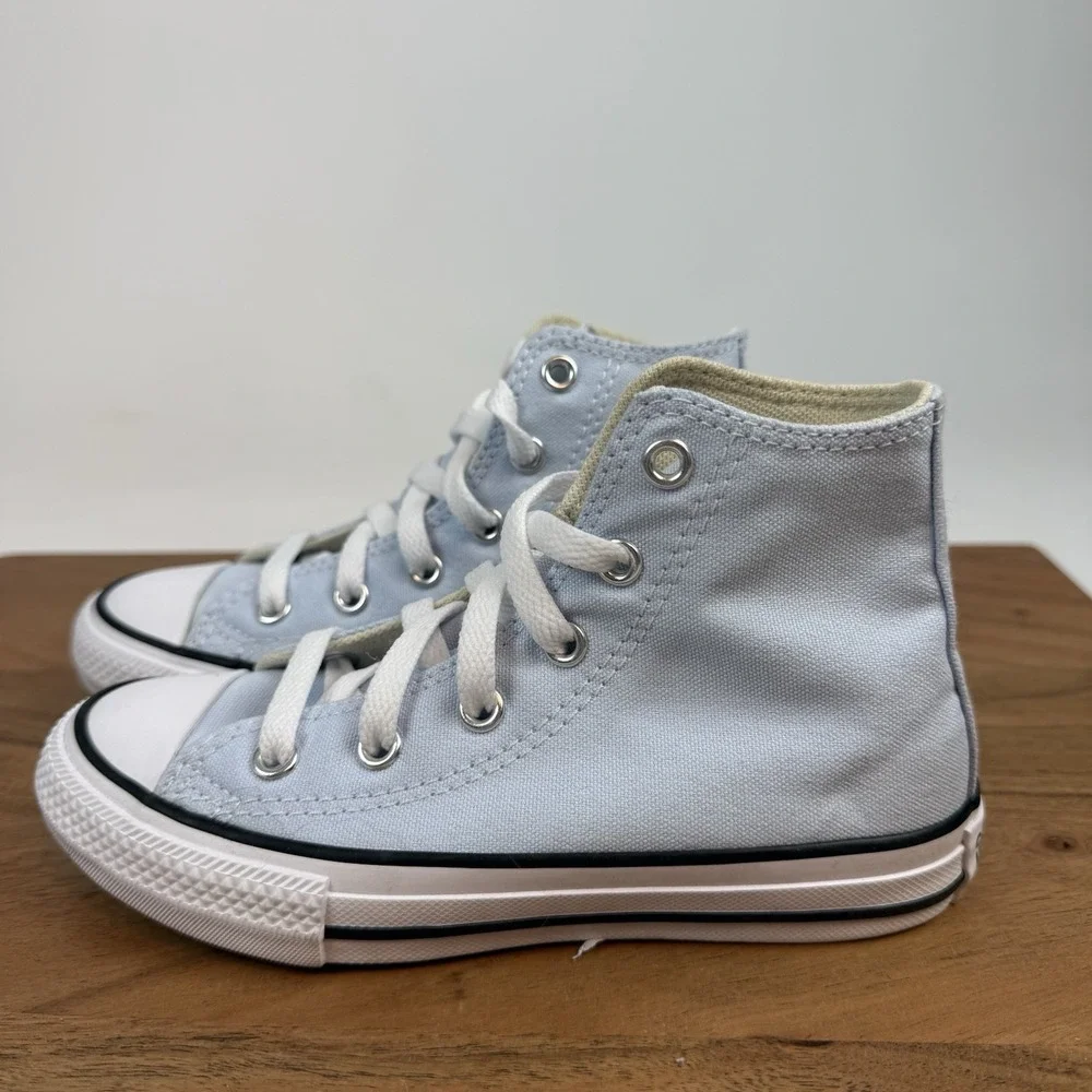 New Little Kids Converse Chuck‎ Taylor All Star High Blue Sneaker Shoes Sz 12 C